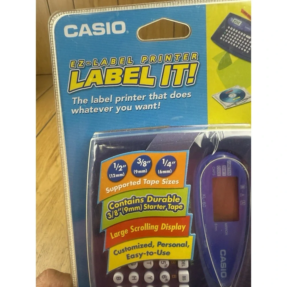 Casio KL-60L Label Maker Thermal Printer Compact System NIB Sealed‎